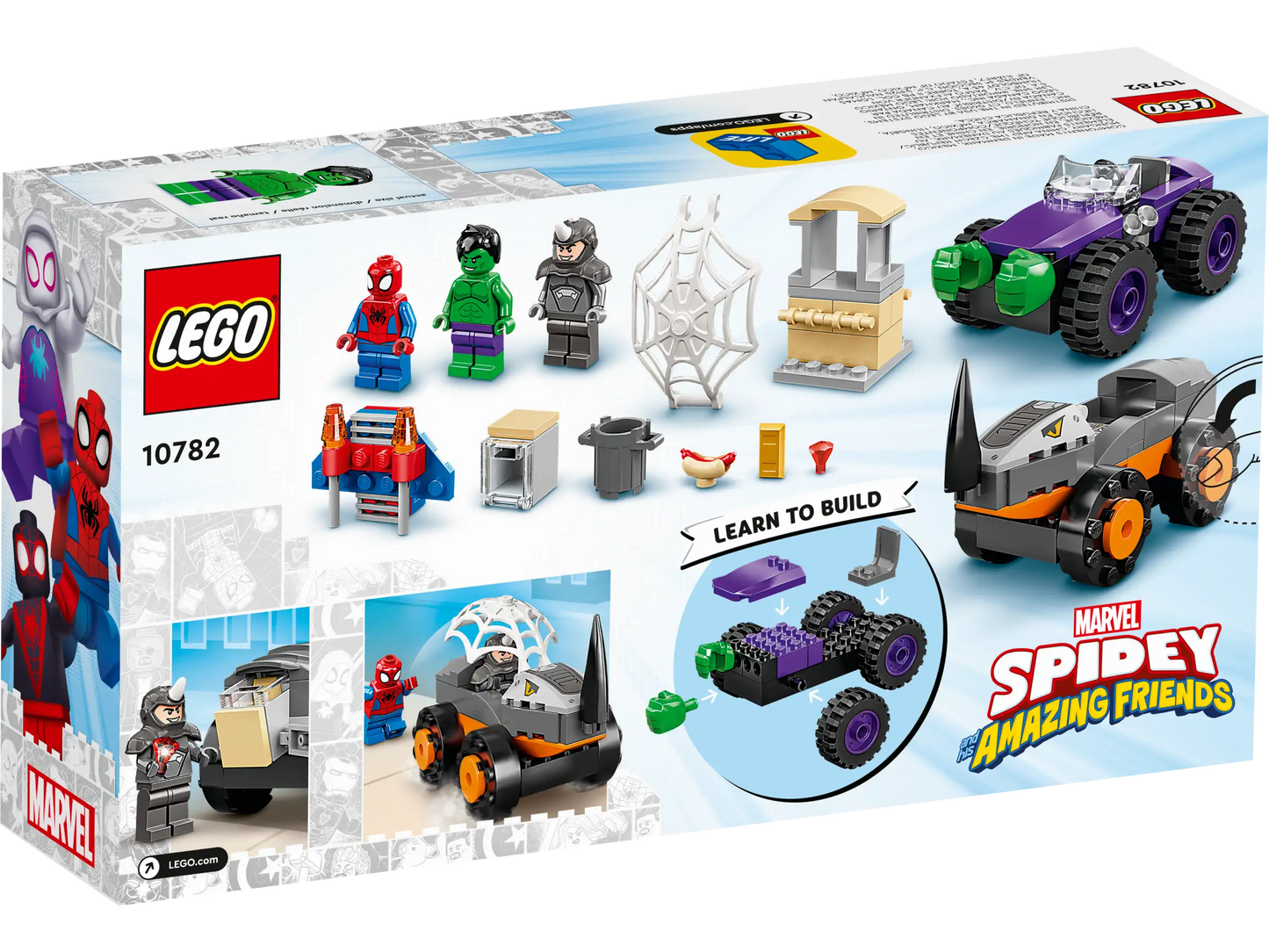 LEGO® Marvel Spidey Hulk vs. Rhino Truck Showdown (10782)