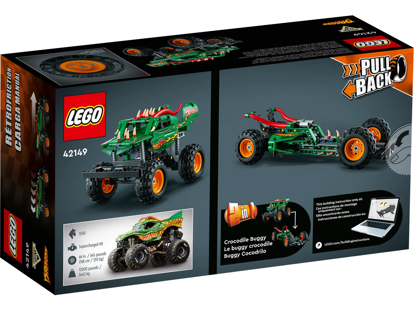 LEGO® Technic™ Monster Jam Dragon™ (42149)