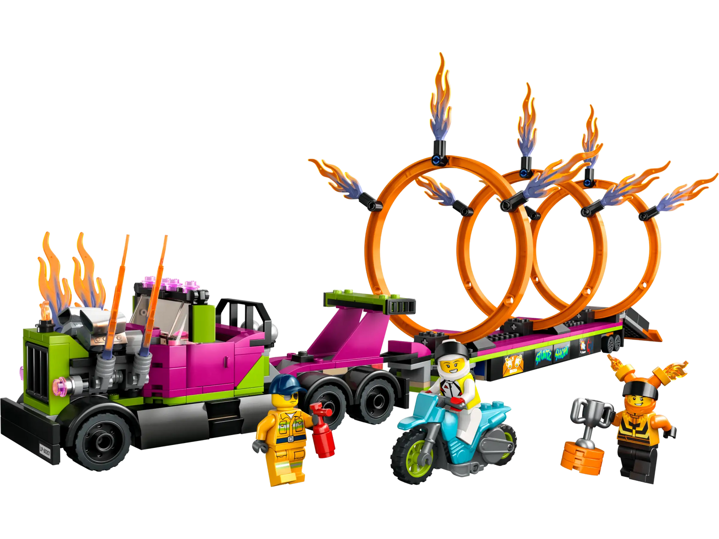 LEGO® City Stunt Truck & Ring of Fire Challenge (60357)