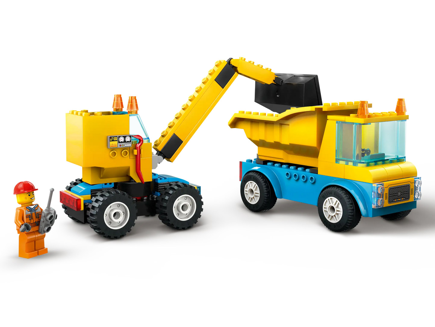 LEGO® City Construction Trucks and Wrecking Ball Crane (60391)