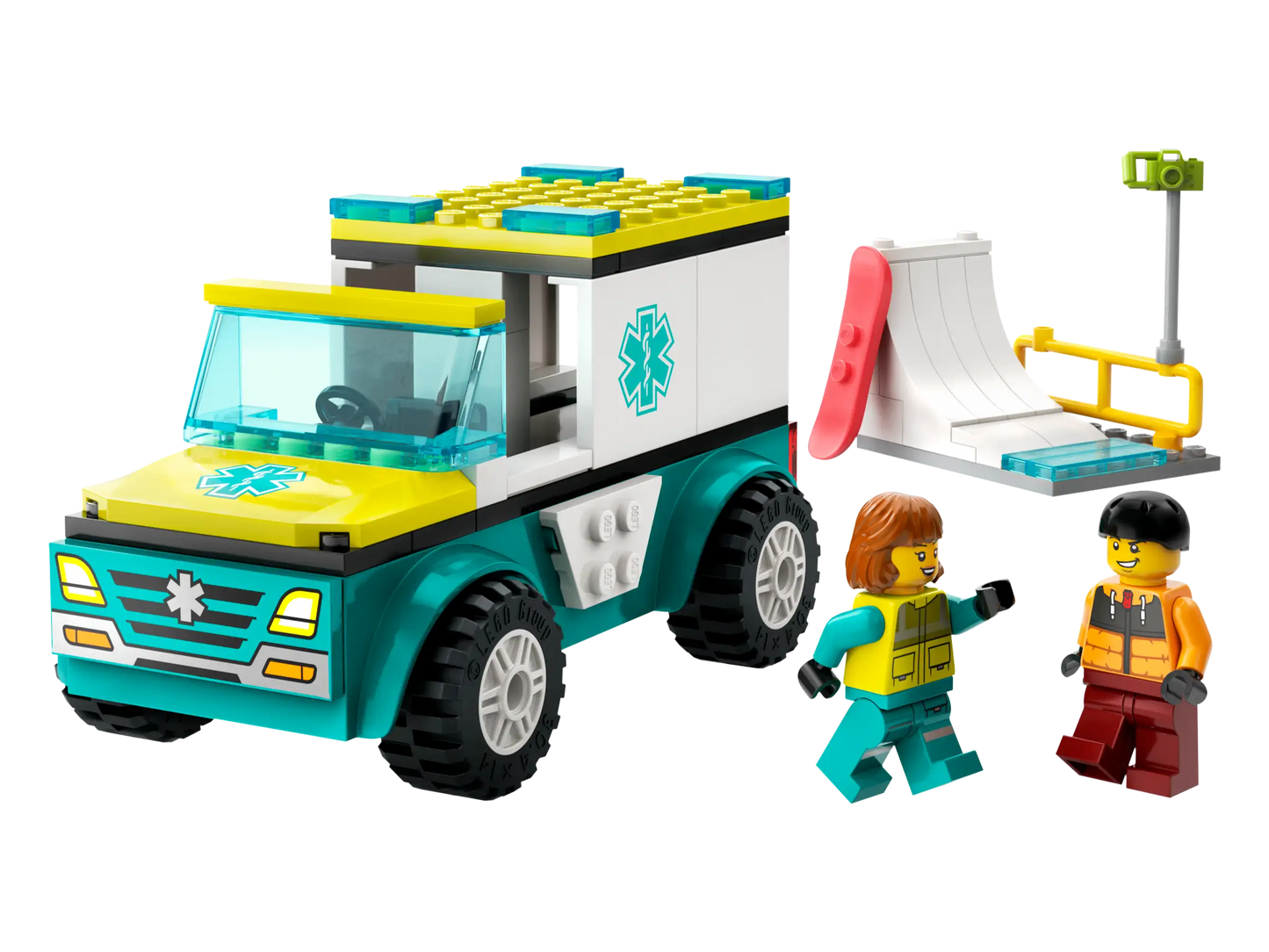 LEGO® City Emergency Ambulance and Snowboarder (60403)