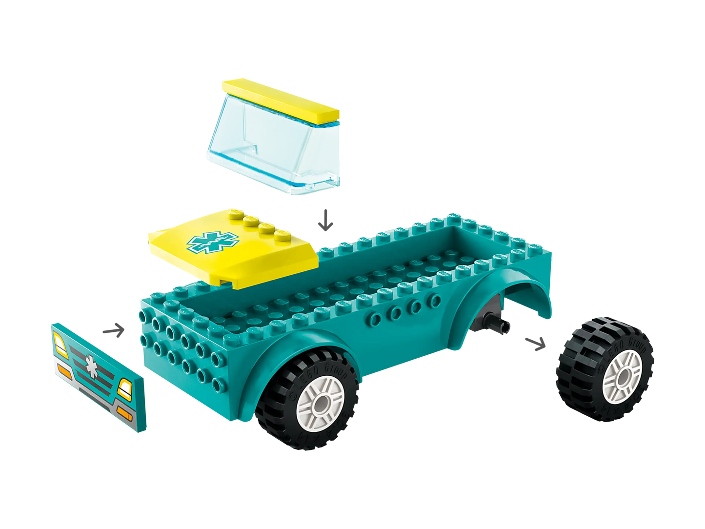LEGO® City Emergency Ambulance and Snowboarder (60403)
