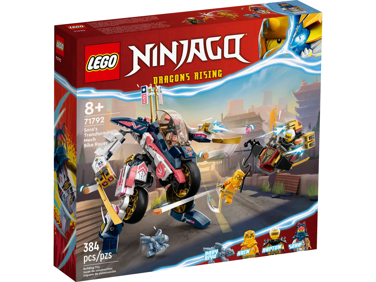 LEGO® NINJAGO® Sora’s Transforming Mech Bike Racer (71792)