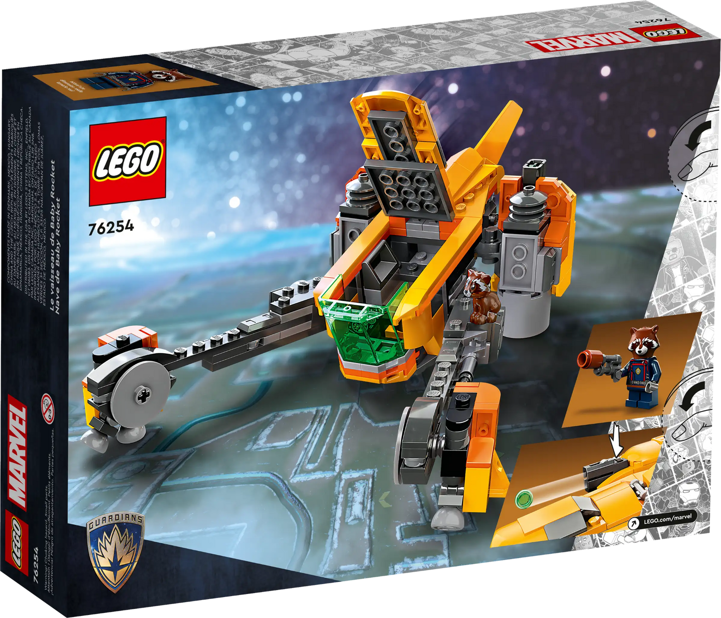 LEGO® Marvel Baby Rocket’s Ship (76254)