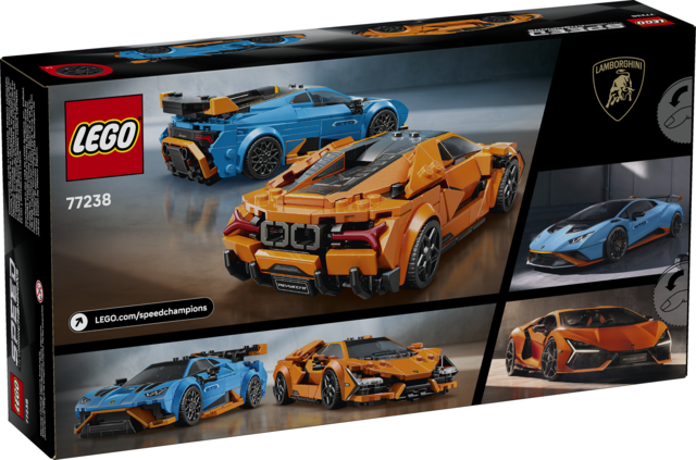 LEGO® Speed Champions Lamborghini Revuelto and Huracán STO (77238)