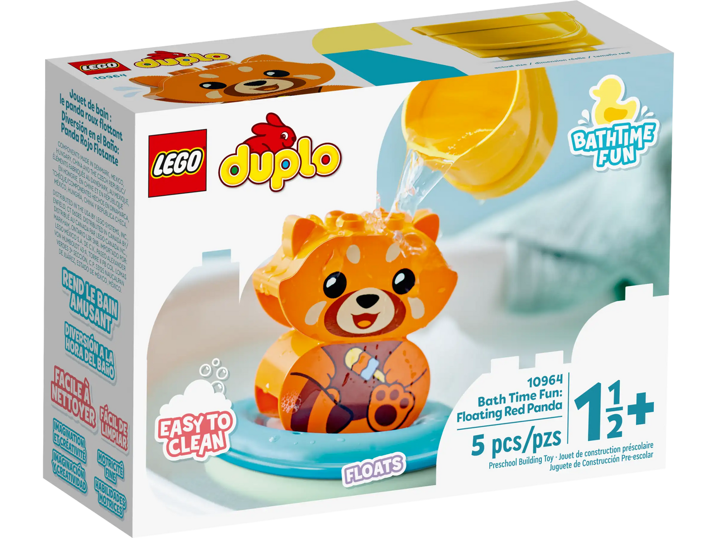 LEGO® DUPLO® My First Bath Time Fun: Floating Red Panda (10964)