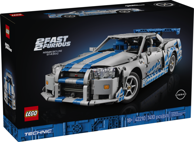 LEGO® Technic™ 2 Fast 2 Furious Nissan Skyline GT-R (R34) Car (42210)