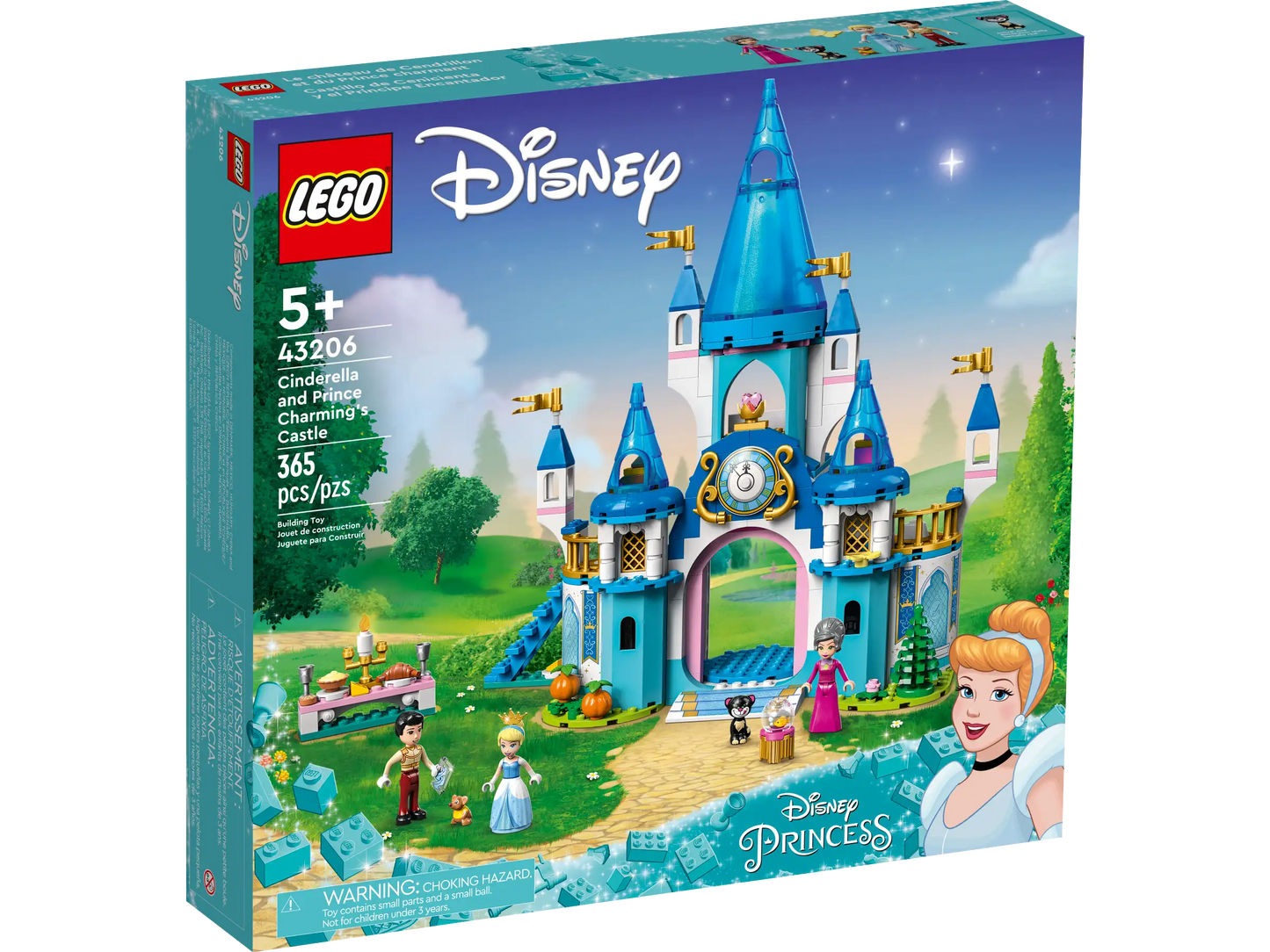 LEGO® Disney Cinderella and Prince Charming’s Castle (43206)