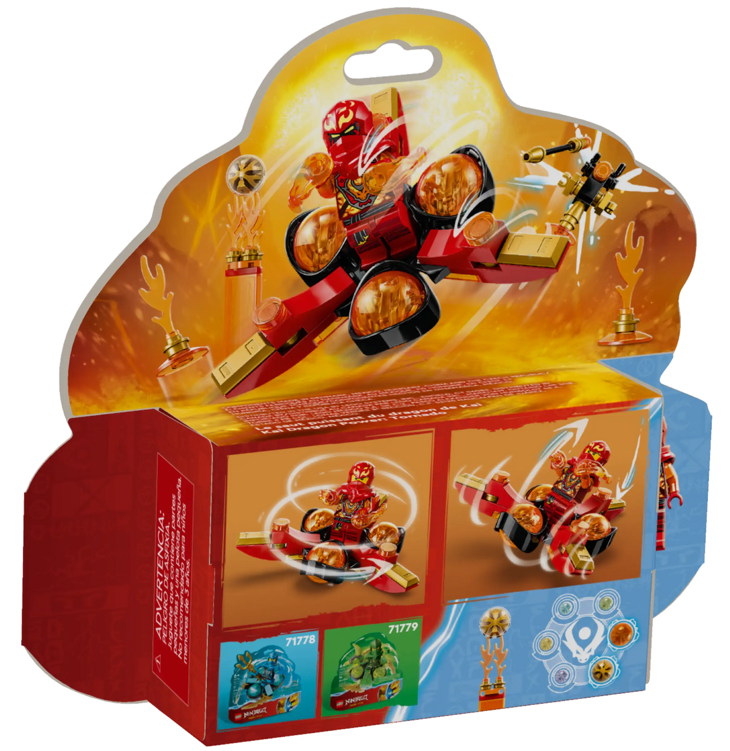 LEGO®  NINJAGO® Kai’s Dragon Power Spinjitzu Flip (71777)