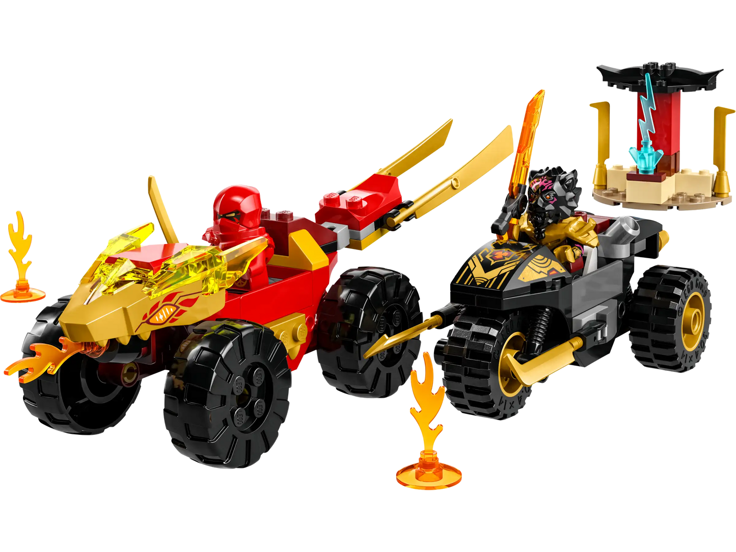 LEGO® NINJAGO® Kai and Ras’s Car and Bike Battle (71789)