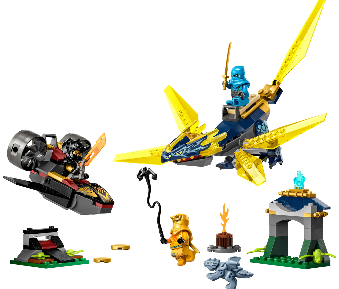 LEGO® NINJAGO® Nya and Arin’s Baby Dragon Battle (71798)