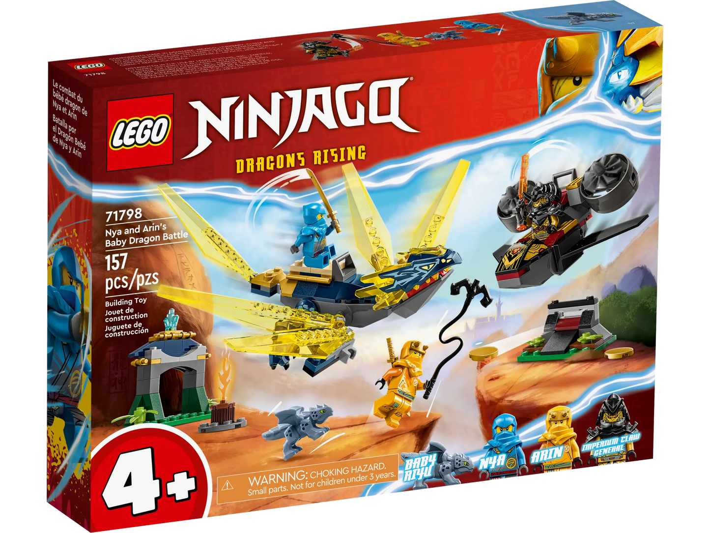 LEGO® NINJAGO® Nya and Arin’s Baby Dragon Battle (71798)