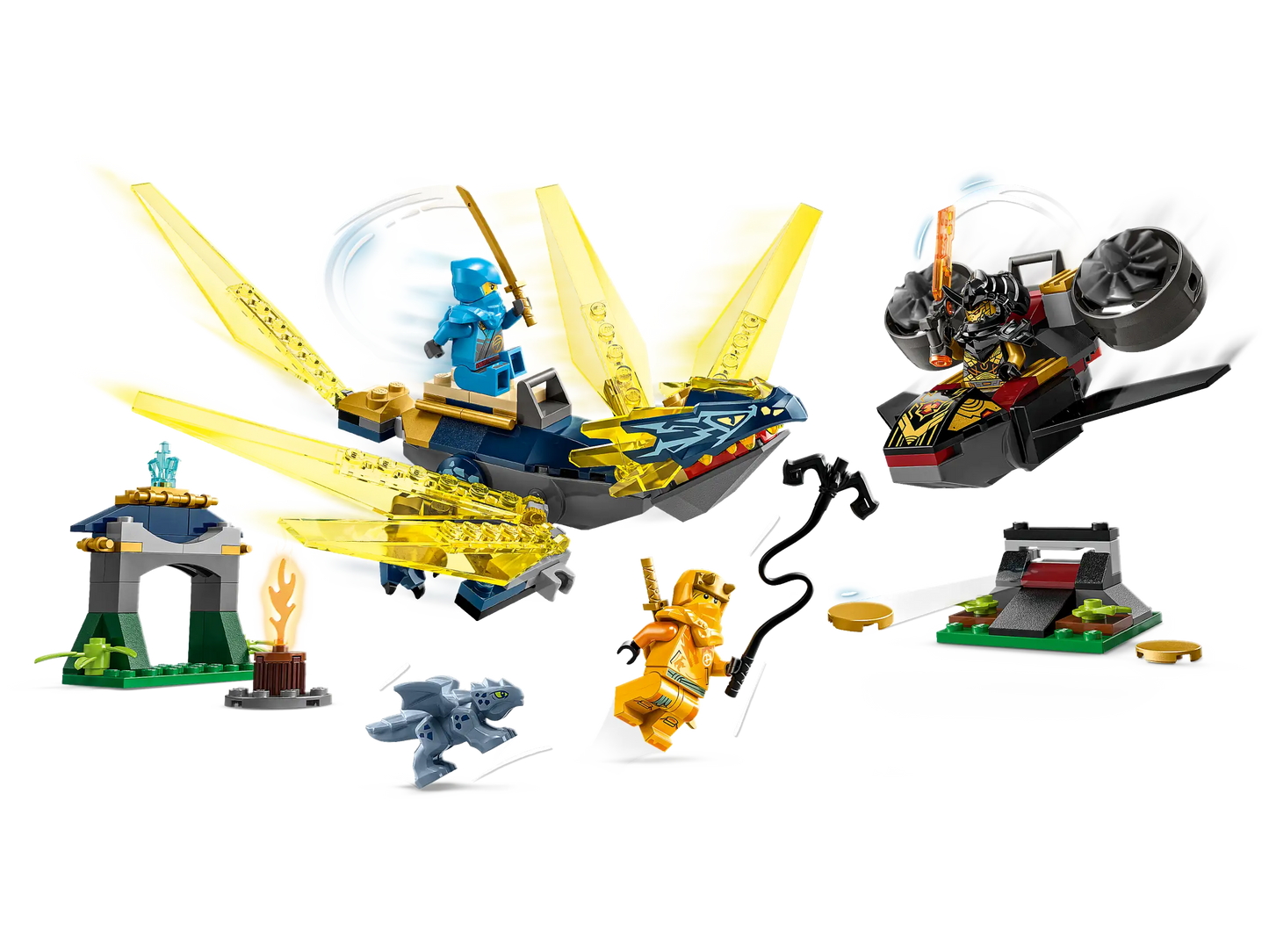 LEGO® NINJAGO® Nya and Arin’s Baby Dragon Battle (71798)