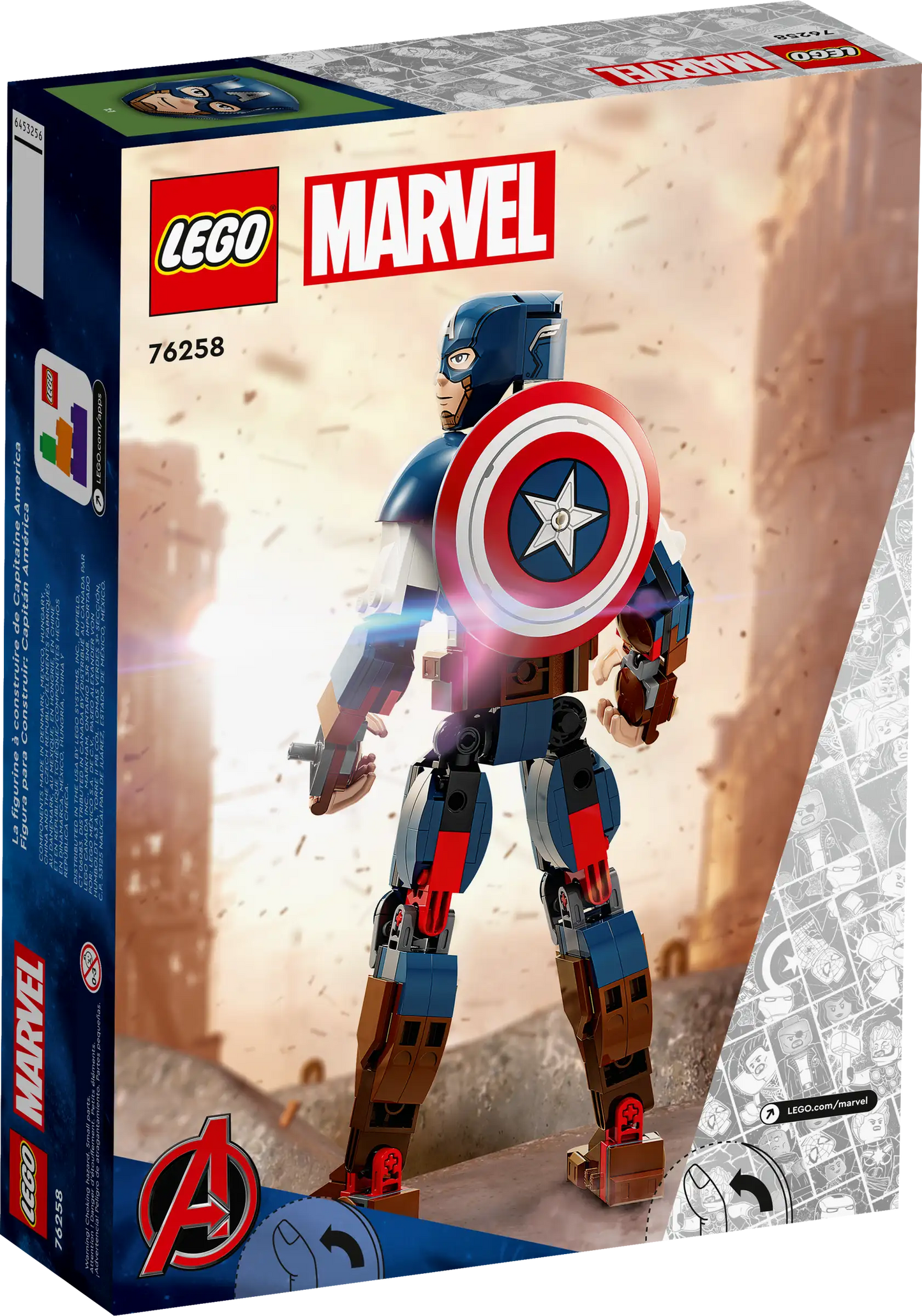 LEGO® Marvel Captain America Construction Figure (76258)