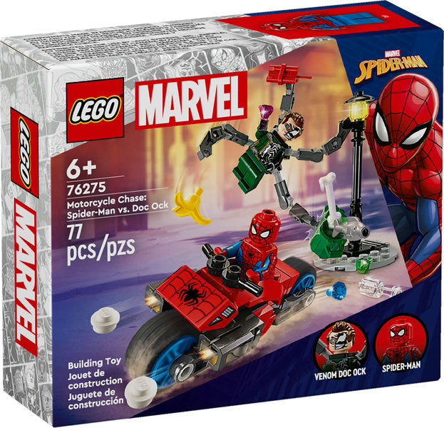 LEGO® Marvel Motorcycle Chase: Spider-Man vs. Doc Ock (76275)