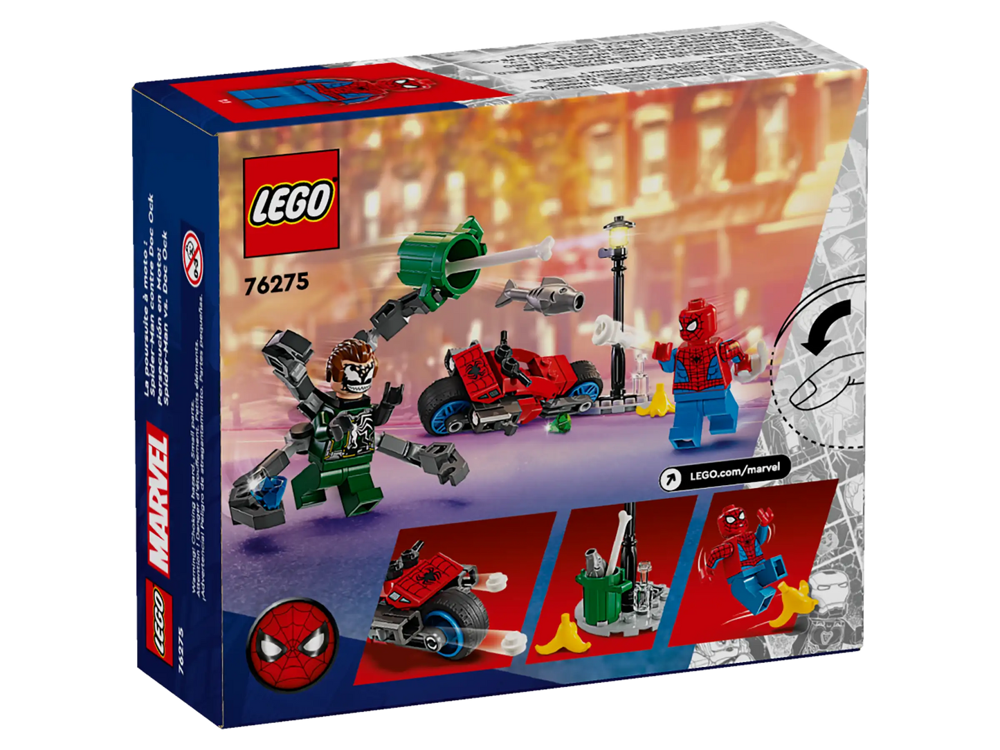 LEGO® Marvel Motorcycle Chase: Spider-Man vs. Doc Ock (76275)