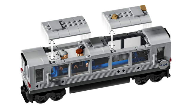 LEGO® Marvel Spider-Man vs. Doc Ock Subway Train Scene (76321)