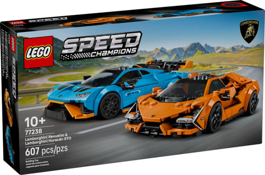 LEGO® Speed Champions Lamborghini Revuelto and Huracán STO (77238)