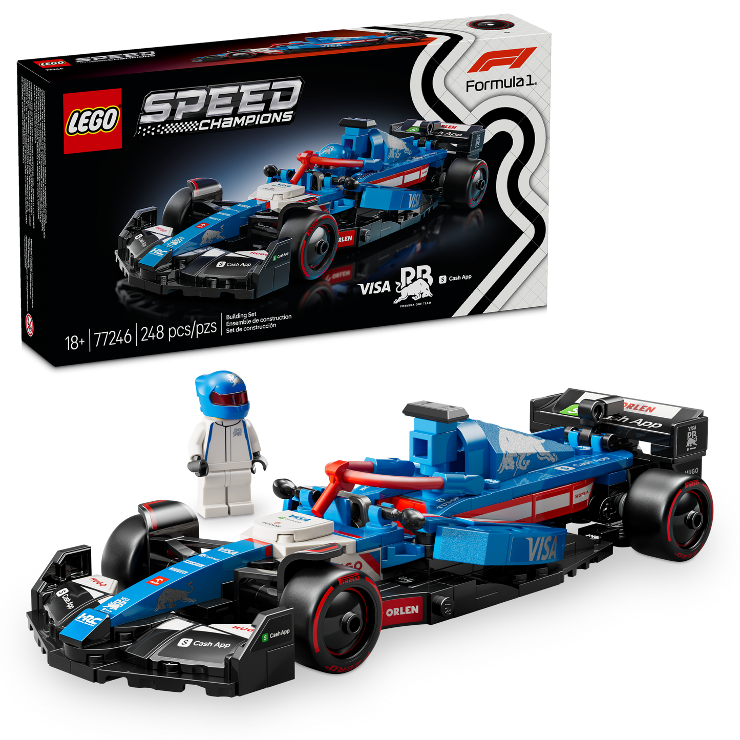 LEGO® Speed Champions Visa Cash App Racing Bulls F1® VCARB 01 (77246)